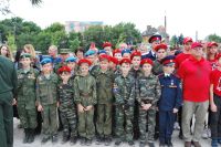 Освящение колокола и передача боевых знамен