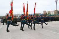 Освящение колокола и передача боевых знамен
