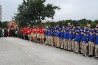 Освящение колокола и передача боевых знамен