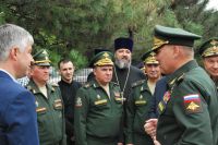 Освящение колокола и передача боевых знамен