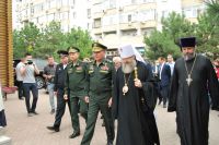 Освящение колокола и передача боевых знамен