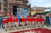 Освящение колокола и передача боевых знамен