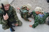 Освящение колокола и передача боевых знамен