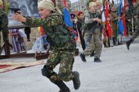 Освящение колокола и передача боевых знамен