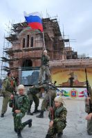 Освящение колокола и передача боевых знамен