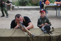 Освящение колокола и передача боевых знамен