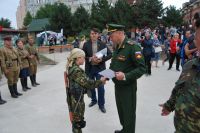 Освящение колокола и передача боевых знамен