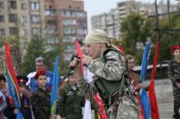 Освящение колокола и передача боевых знамен