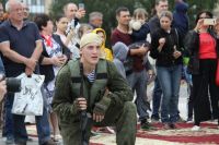 Освящение колокола и передача боевых знамен