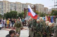 Освящение колокола и передача боевых знамен