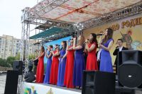 Освящение колокола и передача боевых знамен