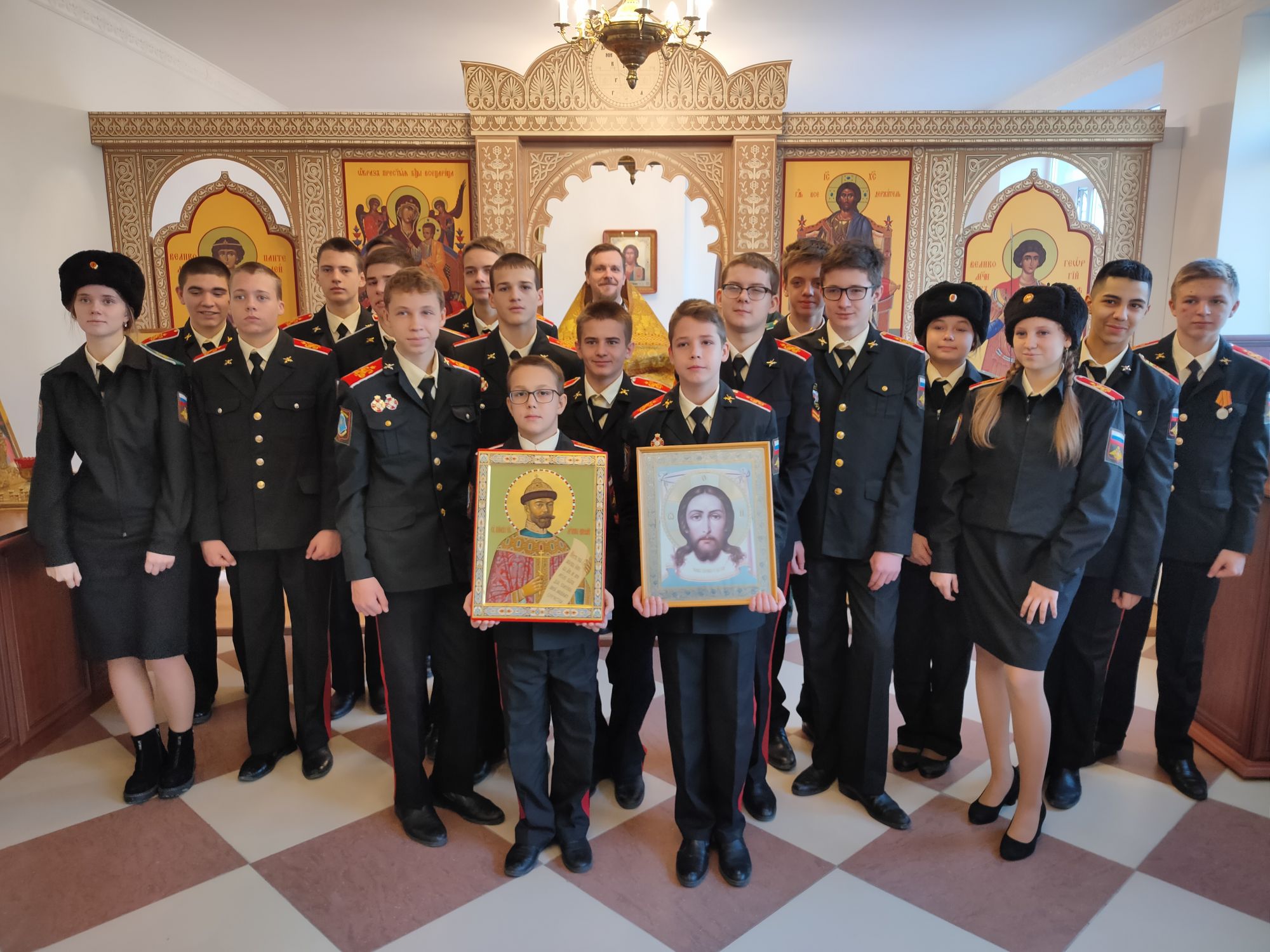 Литургия в кадетском корпусе
