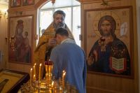 Литургия в госпитальном храме