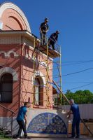 Мозаичное панно на фасад административного здания Мозаичное панно на фасад административного здания