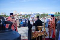 Освящение колоколов храма святого Георгия Победоносца