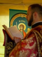 Литургия в Михайло-Архангельском военно-полевом храме