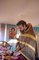 Литургия в Михайло-Архангельском военно-полевом храме Литургия в Михайло-Архангельском военно-полевом храме