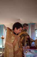 Литургия в Михайло-Архангельском военно-полевом храме Литургия в Михайло-Архангельском военно-полевом храме