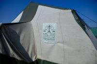 Литургия в Михайло-Архангельском военно-полевом храме Литургия в Михайло-Архангельском военно-полевом храме