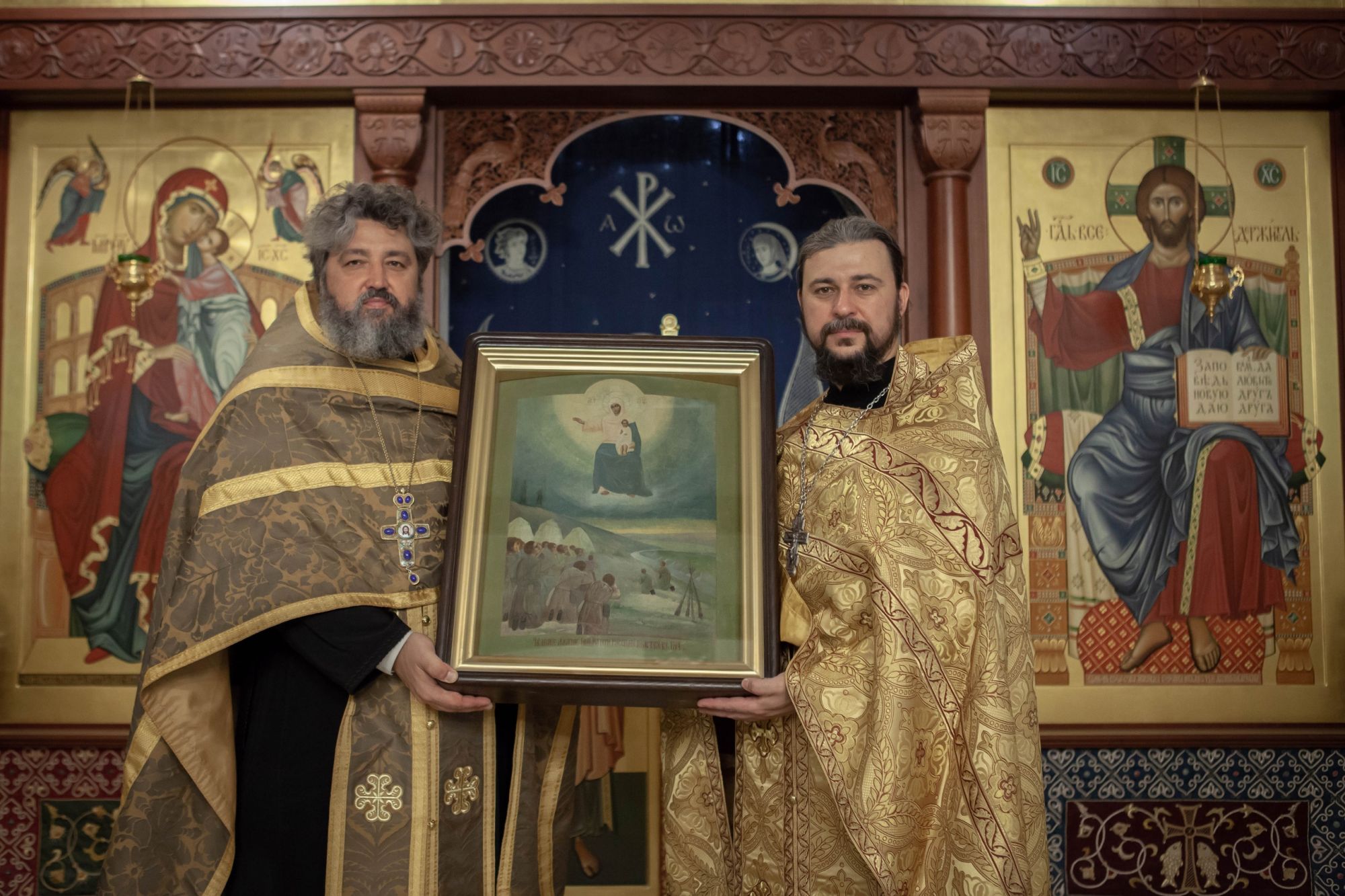 Образ Августовской иконы «Явление Богоматери русскому воинству в 1917 г.»