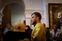 Литургия в Воскресенском войсковом соборе