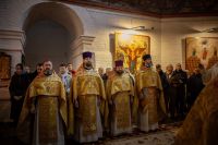 Литургия в Воскресенском войсковом соборе