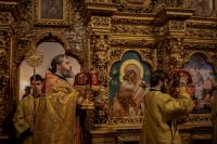 Литургия в Воскресенском войсковом соборе