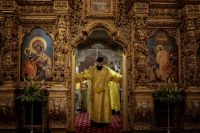 Литургия в Воскресенском войсковом соборе