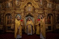 Литургия в Воскресенском войсковом соборе