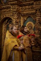 Литургия в Воскресенском войсковом соборе