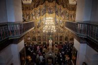 Литургия в Воскресенском войсковом соборе