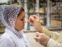 Таинство Крещения в купели Георгиевского парка