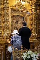 Протоиерей Валерий Волощук совершил молебен с акафистом перед чтимым образом Донской иконы Божией Матери