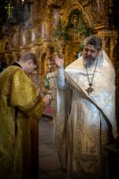 В Воскресенском войсковом соборе прошли богослужения навечерия Рождества Христова.