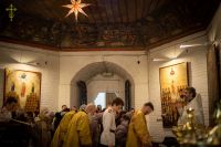 В Воскресенском войсковом соборе прошли богослужения навечерия Рождества Христова.