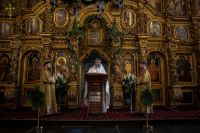 В Воскресенском войсковом соборе прошли богослужения навечерия Рождества Христова.