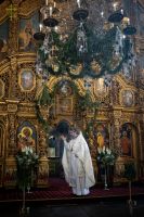 В Воскресенском войсковом соборе прошли богослужения навечерия Рождества Христова.