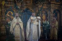 В Воскресенском войсковом соборе прошли богослужения навечерия Рождества Христова.