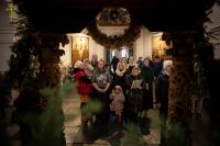 В Воскресенском войсковом соборе прошли богослужения навечерия Рождества Христова.