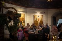 В Воскресенском войсковом соборе прошли богослужения навечерия Рождества Христова.