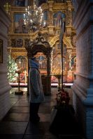 В Воскресенском войсковом соборе прошли богослужения навечерия Рождества Христова.