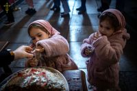 В Воскресенском войсковом соборе прошли богослужения навечерия Рождества Христова.