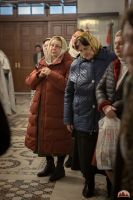 Божественную литургию в криптовом храме совершил митрополит Меркурий.