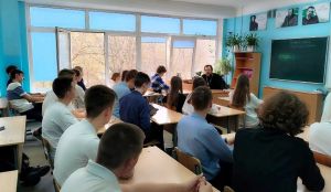 встреча иерея Алексия Овчинникова с учениками МБОУ "Лицей 103"