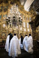 Епископ Таганрогский Артемий совершил Божественную литургию в войсковом соборе Воскресения Христова