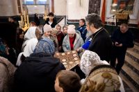 Молебен преподобному Серафиму Саровскому с участием сотрудников территориального управления специальной связи