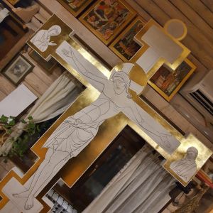 Золочение Креста-распятия