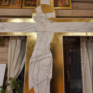 Золочение Креста-распятия