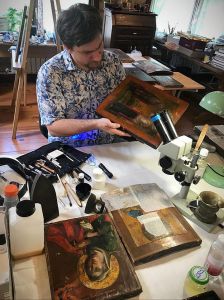 Мастер-класс по реставрации древних икон под руководством Ирины Павловны Гефдинг