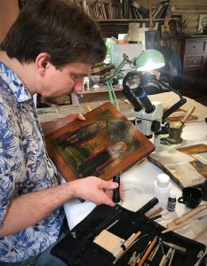 Мастер-класс по реставрации древних икон под руководством Ирины Павловны Гефдинг